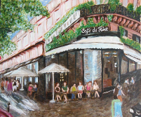 Caf&egrave; de Flore - 60x70cm